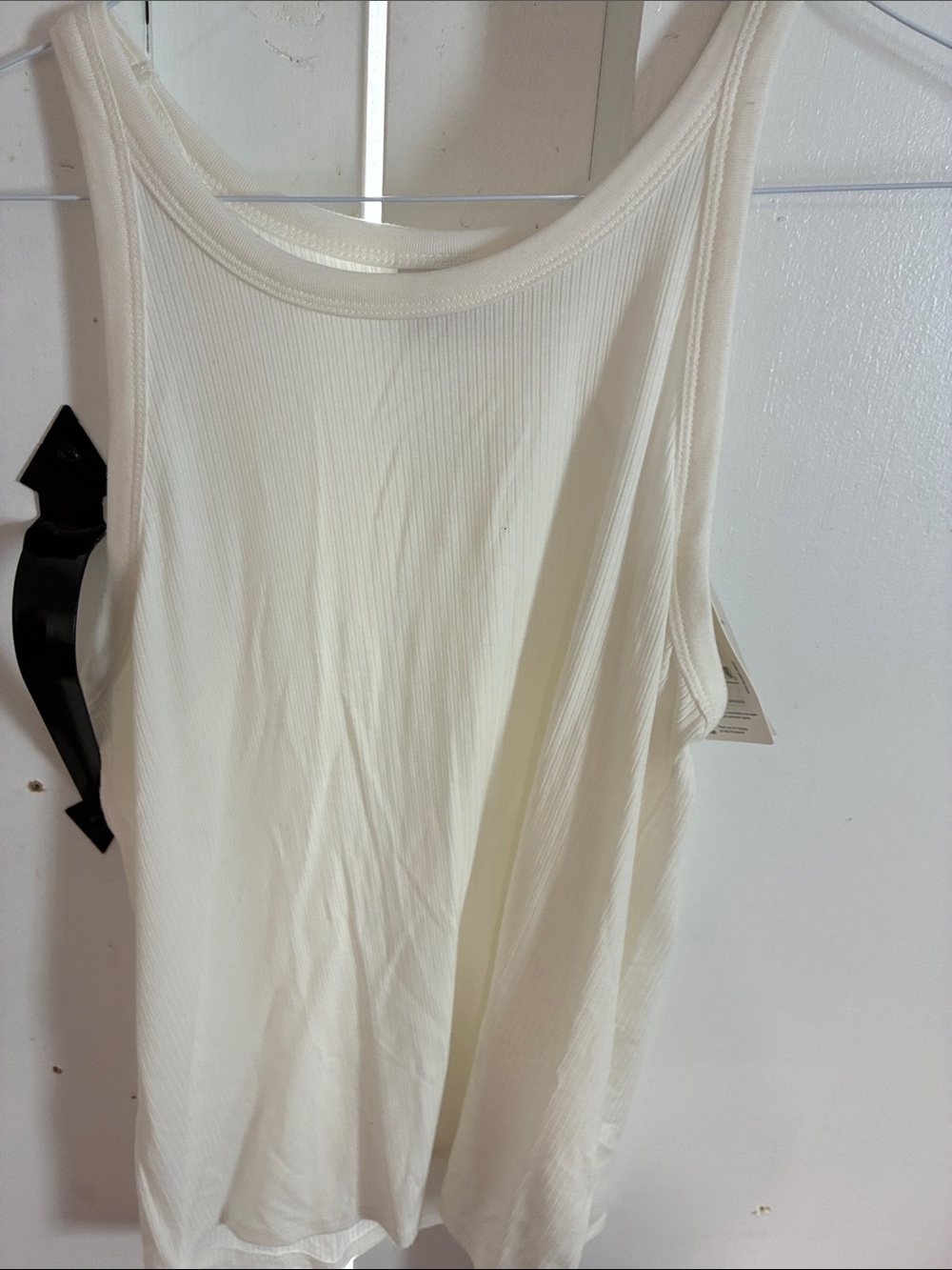 Richer Poorer Cream Ribbed Tank Top